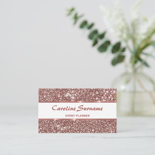 フェイクバラ金ゴールドグリッターイベントプランナーシガーリーック 名刺 (スタンド正面)