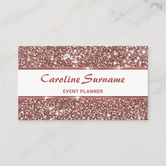 フェイクバラ金ゴールドグリッターイベントプランナーシガーリーック 名刺 (正面)