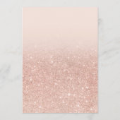 フェイクバラ金ゴールドグリッターシエレガントックアドバイスブライダル アドバイスカード (裏面)