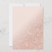 フェイクバラ金ゴールドグリッターシエレガントック甘い16サイド 招待状 (裏面)