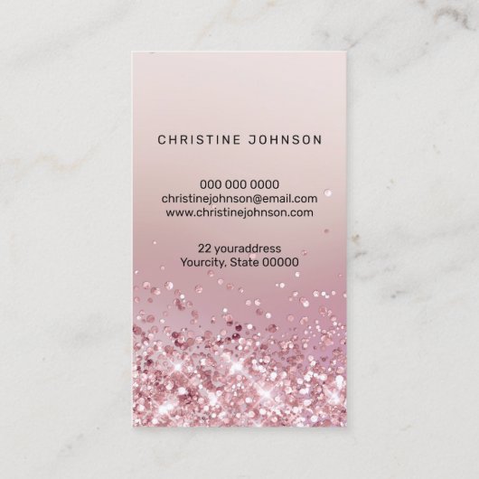 フェイクバラ金ゴールドグリッターシーホースのロゴ 名刺 (裏面)