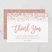 フェイクバラ金ゴールドグリッタースイート16 サンキューカード (正面/裏面)