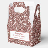 フェイクバラ金ゴールドグリッターテクスチャルック&カスタム文字 フェイバーボックス (オープン)