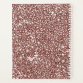 フェイクバラ金ゴールドグリッターテクスチャルック&カスタム文字 プランナー手帳 (裏面)