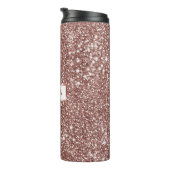 フェイクバラ金ゴールドグリッターテクスチャルック&名前をカスタムする タンブラー (回転右)