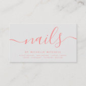 フェイクバラ金ゴールドグリッターネイリストグレー 名刺 (正面)