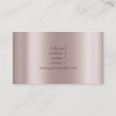 フェイクバラ金ゴールドグリッターメイクアップアーティスト 名刺 (裏面)