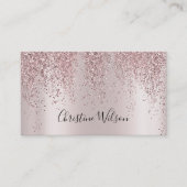 フェイクバラ金ゴールドグリッターメイクアップアーティスト 名刺 (正面)