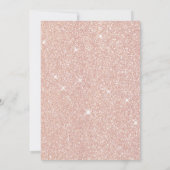 フェイクバラ金ゴールドグリッター赤面結婚フローラ 招待状 (裏面)