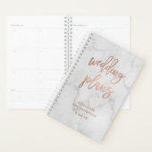 フェイクバラ金ゴールドスクリプト |ウェディングプランナー プランナー手帳 (ディスプレー)