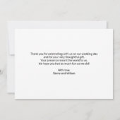 フェイクバラ金ゴールドス結婚クリプトのサンキューカード サンキューカード (裏面)