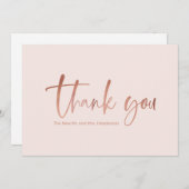 フェイクバラ金ゴールドス結婚クリプトのサンキューカード サンキューカード (正面/裏面)