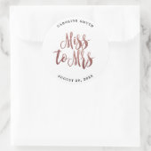 フェイクバラ金ゴールドブライダルシャワー貼り付けシール ラウンドシール (バッグ)