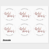 フェイクバラ金ゴールドブライダルシャワー貼り付けシール ラウンドシール (シート)