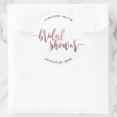 フェイクバラ金ゴールドブライダルシャワー貼り付けシール ラウンドシール (バッグ)