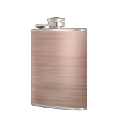 フェイクバラ金ゴールドブラシ仕上げ金属 フラスク (左)