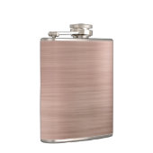 フェイクバラ金ゴールドブラシ仕上げ金属 フラスク (右)