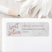 フェイクバラ金ゴールドマーブルSweet sixteen住所 シール (インサイチュ)