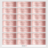 フェイクバラ金ゴールド個人結婚住所 シール (シート)