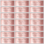 フェイクバラ金ゴールド個人結婚住所 シール (正面)