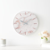 フェイクバラ金ゴールド大理石石デザイン ラージ壁時計 (ホーム)