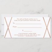 フェイクバラ金ゴールド幾何学 |商品券 (裏面)