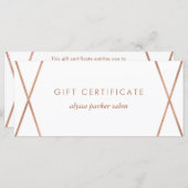 フェイクバラ金ゴールド幾何学 |商品券 (正面/裏面)