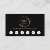 フェイクバラ金ゴールド抽象芸術ロゴロイヤリティカード ロイヤリティカード (正面)