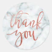フェイクバラ金ゴールド書感謝していは大理石の上 ラウンドシール (正面)