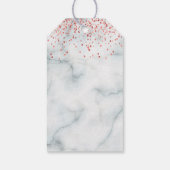 フェイクバラ金ゴールド紙吹雪感謝していユーザ書 ギフトタグ (裏面)