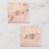 フェイクバラ金ゴールド銅箔 |グラフィックデザイナー スクエア名刺 (正面/裏面)