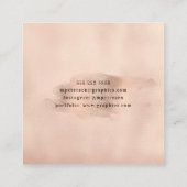 フェイクバラ金ゴールド銅箔 |グラフィックデザイナー スクエア名刺 (裏面)