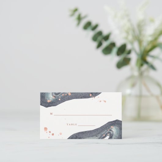 フェイクバラ金ゴールド | グレイ結婚ゲード護衛カード プレイスカード (スタンド正面)