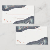 フェイクバラ金ゴールド | グレイ結婚ゲード護衛カード プレイスカード (正面/裏面)