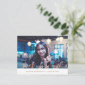 フェイクバラ金ゴールド | 写真の卒業式 ポストカード (スタンド正面)