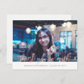 フェイクバラ金ゴールド | 写真の卒業式 ポストカード (正面/裏面)