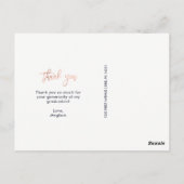 フェイクバラ金ゴールド | 写真の卒業式 ポストカード (裏面)