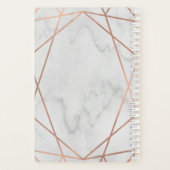 フェイクバラ金ゴールド |大理石ウェディングプランナー プランナー手帳 (裏面)