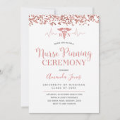 フェイクバラ金ゴールドRNナースピン留め式 招待状 (正面)