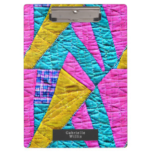 フェイクパッチワークキルトボホフォークアーインスパイアト クリップボード