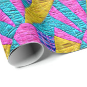 フェイクパッチワークキルトボホフォークアーインスパイアト ラッピングペーパー (ロールコーナー)