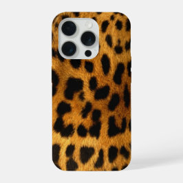 フェイクヒョウ柄 iPhone 15 PROケース
