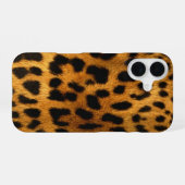 フェイクヒョウ柄 iPhone 16ケース (裏面横)