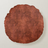 フェイクビロード – 錆 ラウンドクッション (正面)