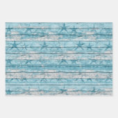 フェイクビーチ木材パーティー包装紙シート ラッピングペーパーシート (正面3)