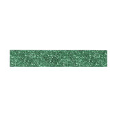 フェイクフォレストグリーンのラメ 招待状ベリーバンド (フラット)