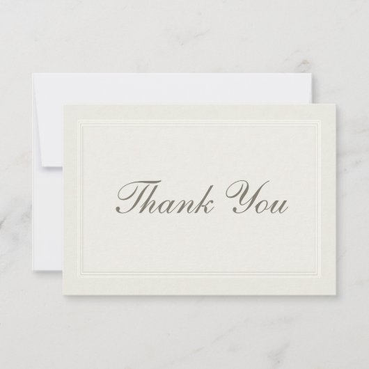 フェイクフォーマル伝統的結婚・ありがとう サンキューカード (正面)