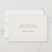 フェイクフォーマル伝統的結婚・ありがとう サンキューカード (裏面)