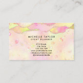 フェイクホログラフ虹色オエレガントプストーン 名刺 (裏面)