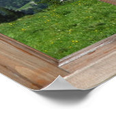 フェイクマウンテンビュー – ウィンドウから美しいシーン ポスター (角)